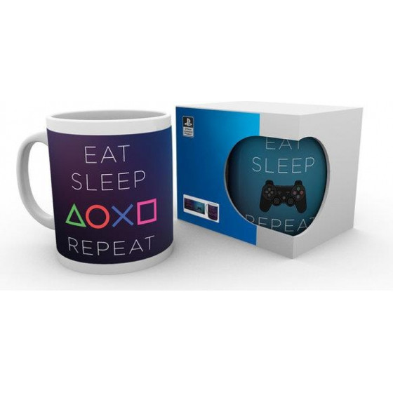 PLAYSTATION - EAT SLEEP PLAY REPEAT MUG (MG1064)