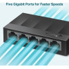 TP-Link Desktop Switch Litewave 5-Port 10/100/1000Mbps, Ver 3.0 - (LS1005G)