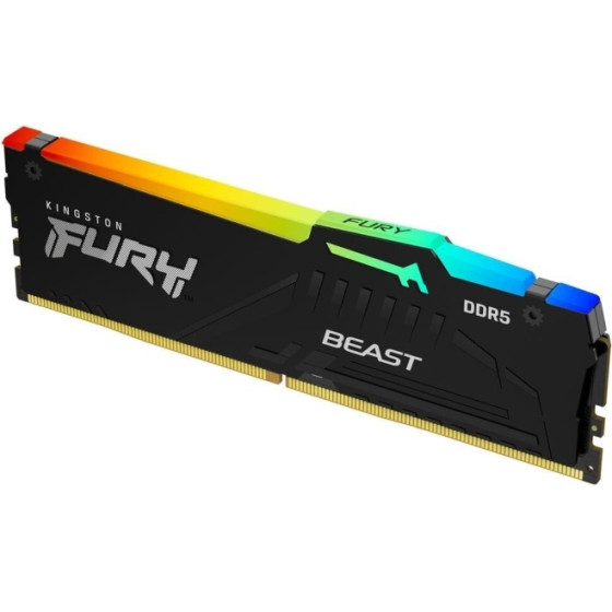 Kingston 16GB 5200MT/s DDR5 Dim Fury Bst Rgb Expo - (KF552C36BBEAK2-16)