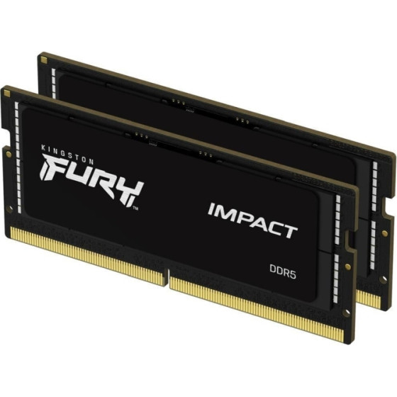 Kingston 32GB 5600MT/s DDR5 Sodim Fury Impact Pnp - (KF556S40IBK2-32)