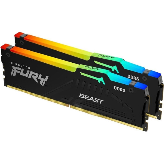 Kingston 64GB 6000MT/s DDR5 Dim Fury Bst Rgb Expo - (KF560C36BBEAK2-64)