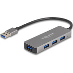 DeLock Usb Hub 4x Usb 3.2 Gen 1 �����, 5Gbps, ���� - (63171)