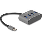 DeLock USB-C Hub 4x Usb 3.2 Gen 1 �����, 5Gbps, ���� - (63223)