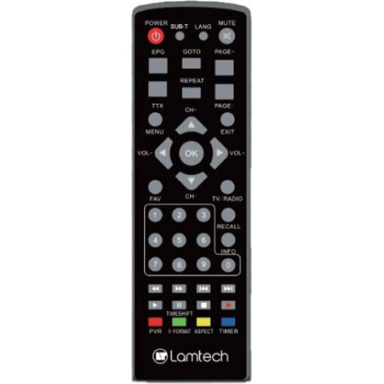 Lamtech Remote Control For DVB-T2 Hd H.265 LAM020915 Bulk - (RC3)