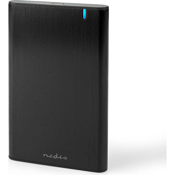 Nedis HDDE25410BK Hard Disk Enclosure 2,5'' Usb 3.2 Gen 1 ALUMINIUM