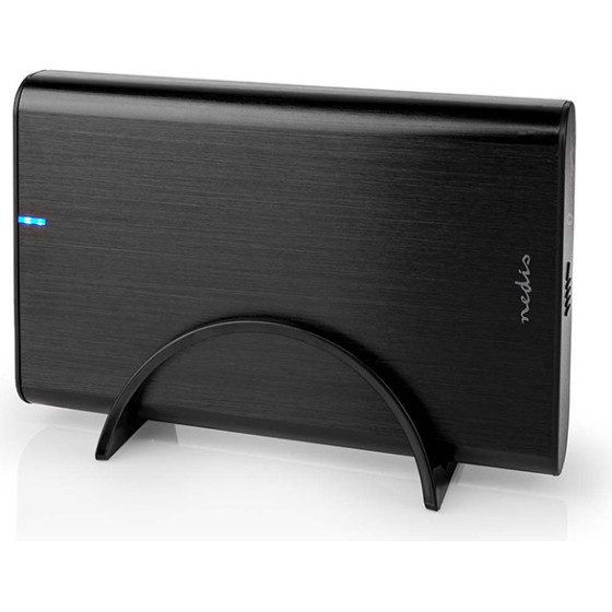 Nedis HDDE35410BK Hard Disk Enclosure 3.5'' Usb 3.2 Gen 1 ALUMINIUM