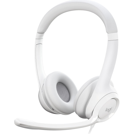 Logitech Usb Headset H390 White - (981-001286)