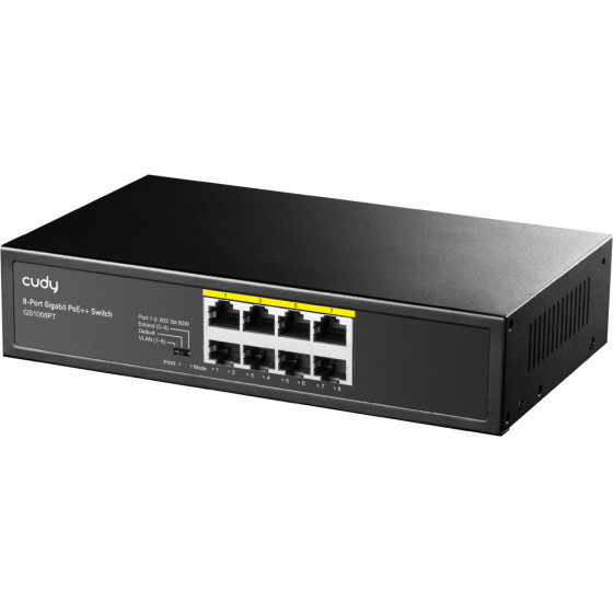Cudy PoE+ Switch 8-Port PoE+, 120W, VLAN, V1.0 - (GS1008PT)