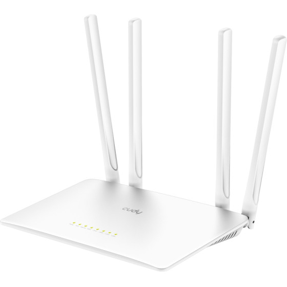 Cudy Wi-Fi Router AC1200 1200Mbps, 5x Ethernet ports, V2.0 - (WR1200)
