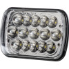 GloboStar ������ Jeep Wrangler ������� �������� H4 H/L Led Cree Cxb Cob 45W 4500lm Dc 9-80V ��������� IP67 ����� ����� 6000K �17 x �11 x �5.5cm - (85421)
