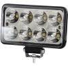 GloboStar Vehicle & Forklift Work Lights - ���� �������� ��� ������� ���������� - ����� Led 24W Dc 9-80V ��������� IP67 ����� ����� 6000K �15.5 x �9 x �5.5cm - (85419)