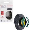 Volte-Tel Tempered Glass Samsung Watch 5 44mm 1.4'' 9H 0.30mm Pc Edge Cover With Key 3D Full Glue Full Cover GREEN - (5205308325755)