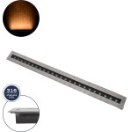 GloboStar UNDERGROUND-Remvi ������� ��������� Wall Washer ������� Led 18W 1440lm 10� Dc 24V ��������� IP68 L100 x W9 x H7.2cm ������������� ��������� 2200K - ���������� ������ - 3 Years Warranty - (90194-Y)