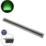 GloboStar UNDERGROUND-Remvi ������� ��������� Wall Washer ������� Led 18W 1440lm 10� Dc 24V ��������� IP68 L100 x W9 x H7.2cm ������� - ���������� ������ - 3 Years Warranty - (90194-G)