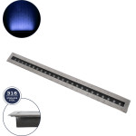 GloboStar UNDERGROUND-Remvi ������� ��������� Wall Washer ������� Led 18W 1440lm 10� Dc 24V ��������� IP68 L100 x W9 x H7.2cm ���� - ���������� ������ - 3 Years Warranty - (90194-B)