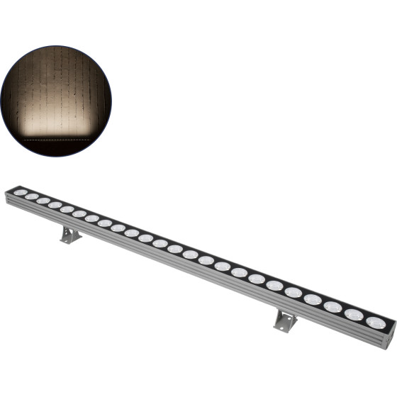 GloboStar WASHER-Javia ����� �������� Wall Washer Led 48W 4320lm 5� Dc 24V ��������� IP67 �100 x �5.2 x �3.6cm (�8.5 �� ����) ������ ����� 4500K - ���� ������� - 3 Years Warranty - (90556)