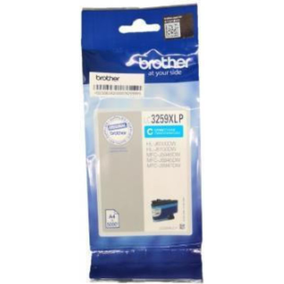 Brother Ink Cyan 5000 Pages ( MFCJ5945DW, 6945DW, 6947DW, HL-J6000DW, 6100DW). - (LC3259CP)