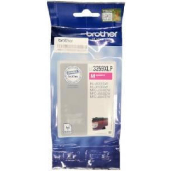 Brother Ink Magenda 5000 Pages ( MFCJ5945DW, 6945DW, 6947DW, HL-J6000DW, 6100DW). - (LC3259MP)