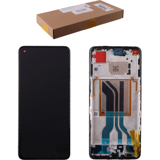 Realme GT2 ����� + Touch Screen + Lens + Frame Black Original Service Pack - (4909345)