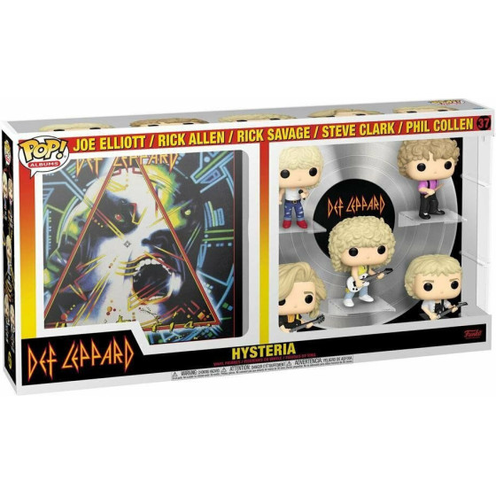 Funko Pop! Deluxe Albums: Def Leppard - Joe Elliott, Rick Allen, Rick Savage, Steve Clark Phil Collen (Hysteria Tour 1987) (Special Edition) #37 Vinyl Figure