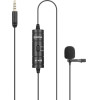 BOYA (M1 Smart) wired mic Universal Lavalier Microphone 3.5mm for phone, laptop, camera - (BY-M1S)