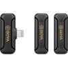 BOYA 2,4GHz Mobile wireless mic For IOS iPhone (2 transmitters, two person vlog) - (BY-WM3T2-D2)