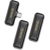 BOYA 2,4GHz Mobile wireless mic For IOS iPhone (2 transmitters, two person vlog) - (BY-WM3T2-D2)