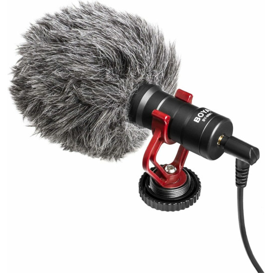 BOYA shotgun mic Universal Mini Shotgun Mic 3.5mm for camera, phone, laptop - (BY-MM1)