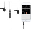BOYA wired mic Dual Lavalier Microphone - (BY-M1DM)