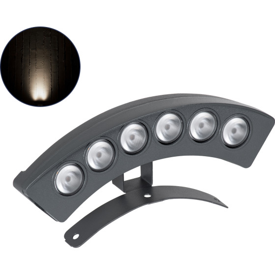 GloboStar TREELIGHT-Plante ����� ����� �������� Wall Washer ������ ��� ���� - ������ Led 6W 690lm 15� Dc 24V ��������� IP67 �17.5 x �4.5 x �8cm ������ ����� 4500K - ���� ������� - 3 Years Warranty - (90457)