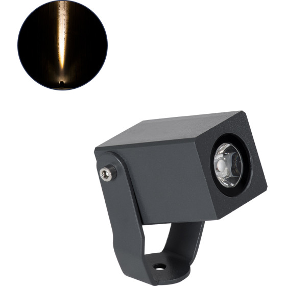 GloboStar TREELIGHT-Treemaro ���� �������� ������ ��� ���� - ������ Led 3W 330lm 8� Dc 24V ��������� IP67 �3.5 x �6.4 x �10cm ����� ����� 2700K - ���� ������� - 3 Years Warranty - (90472)