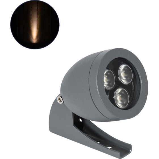 GloboStar TREELIGHT-Treespo ���� �������� ������ ��� ���� - ������ Led 6W 630lm 15� Dc 24V ��������� IP67 �6.6 x �9 x �12cm ������������� ��������� 2200K - ���� ������� - 3 Years Warranty - (90464)