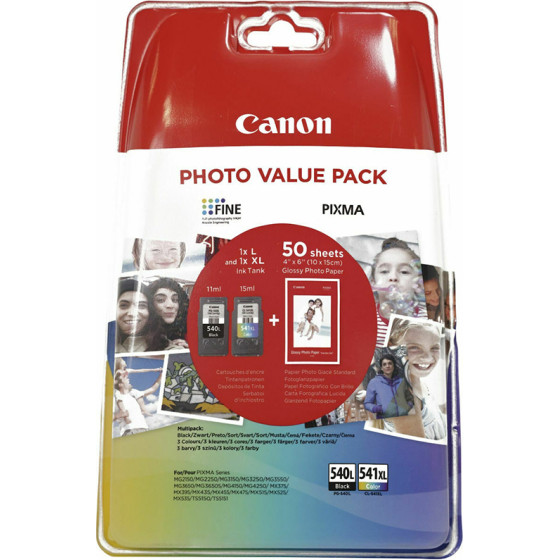Canon ������ Inkjet PG-540L/CL-541XL Photo Value Pack Photo Paper Multipack black/Color - (5224B007)