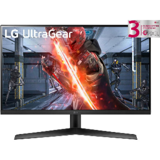 LG Ips LED, 27'', 16:9, 350 CD/M2, 1000:1, 1MS, 144Hz, 1920x1080, HDMI/Display PORT/Hp OUT, FREESYNC, GAMING, 3YW & 0 PIXEL. - (27GN60R-B)