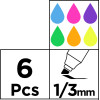 MP ���������� ������������ ������� �������, 1/3mm, 6��� - (PE519)