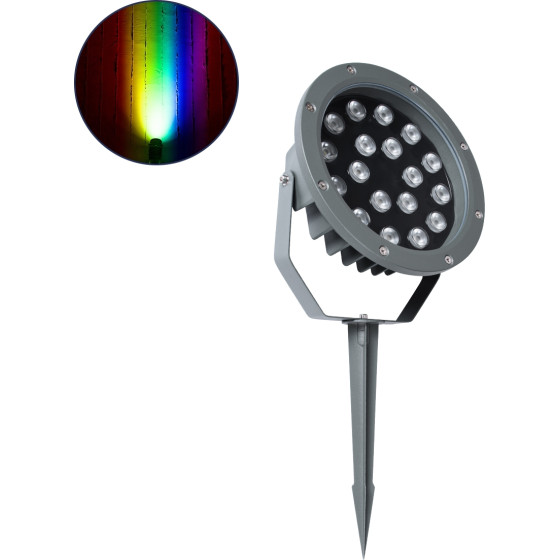 GloboStar TREELIGHT-Riva ���� �������� ������ ��� ���� - ������ �� ���� ����� / ������� Led 24W 2040lm 10� Dc 24V ��������� IP67 �20.5 x �6.5cm Rgbw DMX512 - ���� ������� - 3 Years Warranty - (90366)