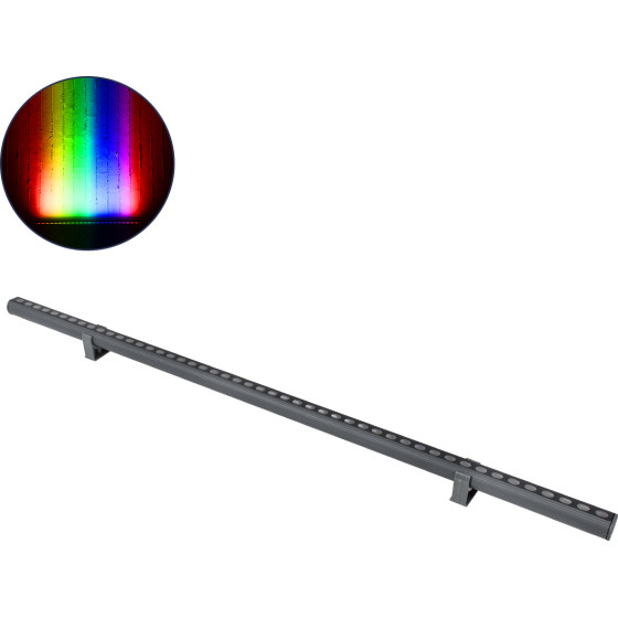 GloboStar WASHER-Stellar ����� �������� Ultra Slim Wall Washer Led 12W 1020lm 30� Dc 24V ��������� IP67 �100 x �3.2 x �3cm Rgbw DMX512 - ���� ������� - 3 Years Warranty - (90577)