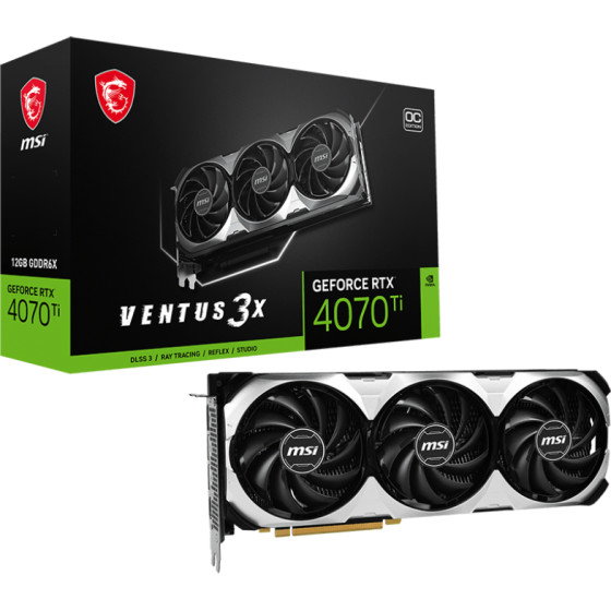 MSI Rtx 4070 Ti Ventus 3X 12G Oc - (802-V513-009)