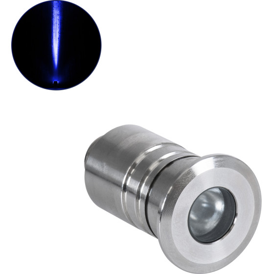 GloboStar UNDERWATER-Dani ��������� ������� ��������� ���� ������ ��� ����������� Led 1W 80lm 5� Dc 24V ��������� IP68 �3 x �5cm ���� - ���������� ������ - 3 Years Warranty - (90413)