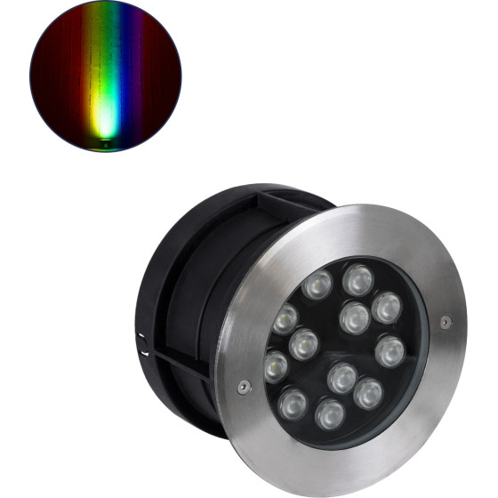 GloboStar UNDERWATER-Tuni ��������� ������� ��������� ���� ������ ��� ����������� Led 12W 1020lm 30� Dc 24V ��������� IP68 �18 x �11cm Rgbw DMX512 - ���������� ������ - 3 Years Warranty - (90422)