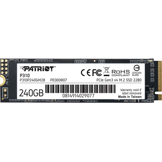 Patriot NVMe 1.3 240GB - (P310P240GM28)