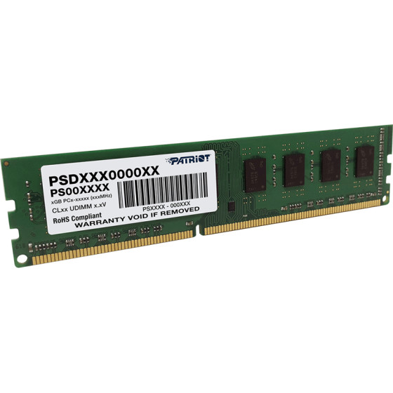 Patriot DDR3 Non-ECC Unbuffered 4GB - (PSD34G160081)