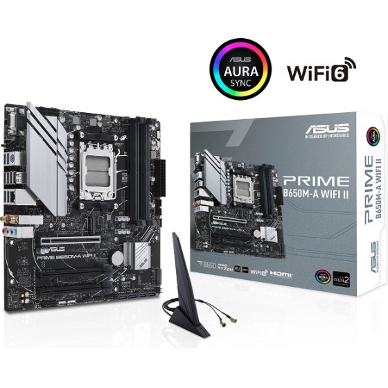 Asus Motherboard Prime B650M-A Wifi II, AM5,Matx - (90MB1EG0-M0EAY0)