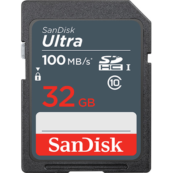 SanDisk Ultra 32GB SDHC Memory Card 120MB/s - (SDSDUNR-032G-GN3IN)