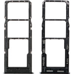 Samsung A04S A047 Dual Sim Card Holder Black Original Service Pack - (GH98-47703A)