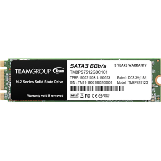 TeamGroup MS30 512GB M.2 SATA3 480/530 - (TM8PS7512G0C101)
