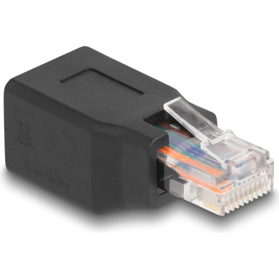DeLock ���������� RJ45/RJ48/RJ50 10P/10C Pin Out 1:1, ������ - (66991)