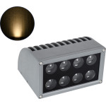 GloboStar FLOOD-Dena ���������� ��������� Wall Washer ��� ������� ������� - ������ & ������� Led 16W 1440lm 5� Dc 24V ��������� IP67 �15.5 x �13 x �9.1cm ����� ����� 2700K - ���� ������� - 3 Years Warranty - (90485)