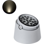 GloboStar FLOOD-Rana ���������� ��������� - ���� �������� Wall Washer ��� ������� ������� Led 36W 3420lm 5� Dc 24V ��������� IP67 �26.5 x �20cm ������ ����� 4500K - ���� - 3 Years Warranty - (90490)
