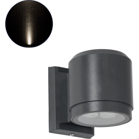GloboStar WALLLIGHT-Sona ��������� ������ - ������ Led 12W 1140lm 5� Dc 24V ��������� IP67 �9.5 x �13 x �11cm ������ ����� 4500K - ���� ������� - 3 Years Warranty - (90482)